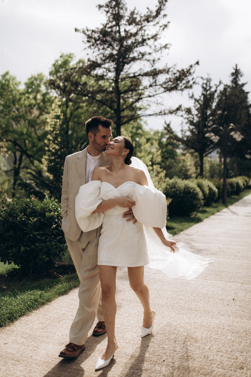 Engagement glitter dress