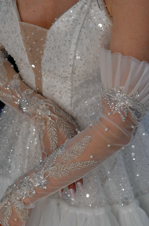 Fingerless gloves Bridal mittens