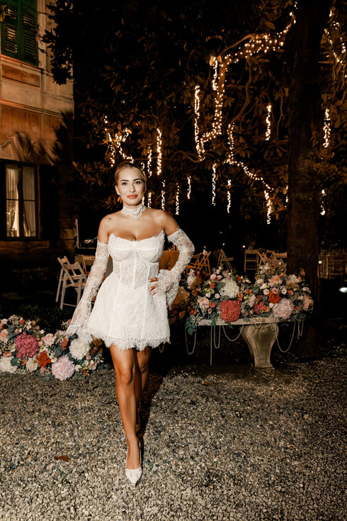 Custom Midi Bridal Dress: Midi Gown for a Stylish Bride-to-Be | Perfect for Elopements and Second Weddings