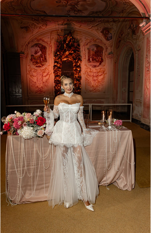 Custom Midi Bridal Dress: Midi Gown for a Stylish Bride-to-Be | Perfect for Elopements and Second Weddings