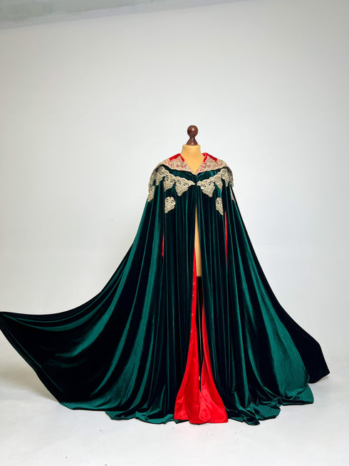 Cape burgundy lining