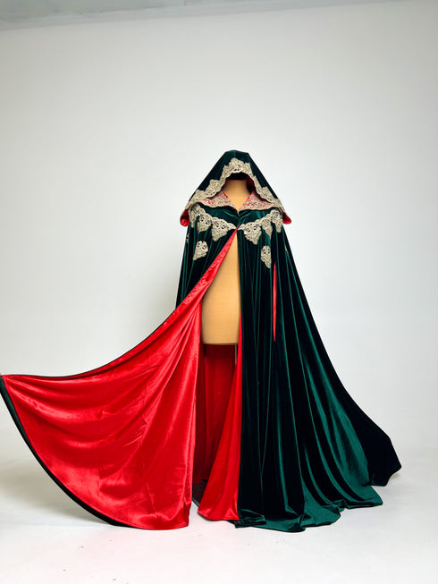 Cape burgundy lining