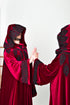 Red hooded cape sleeves