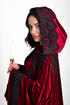 Red hooded cape sleeves