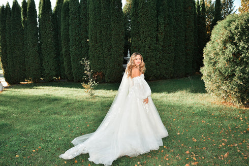 Fairy custom unique bridal gown