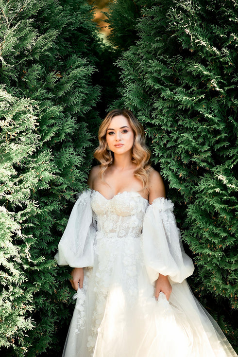 Fairy custom unique bridal gown