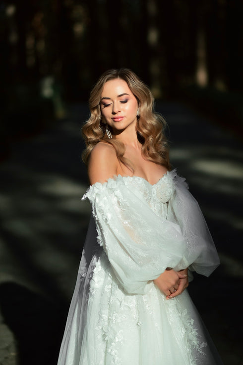 Fairy custom unique bridal gown