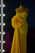 Yellow evening dress Formal prom gown
