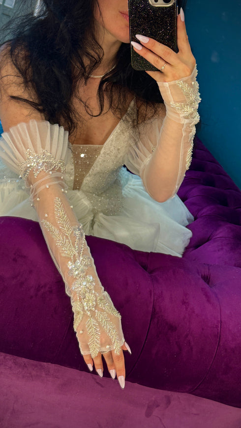 Fingerless gloves Bridal mittens