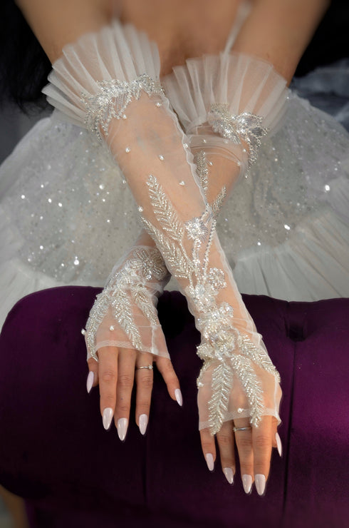 Fingerless gloves Bridal mittens