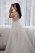 Detachable bridal train Wedding overskirt long train