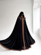 Long cape golden lace