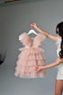 Tulle flower girl dress Princess birthday fairy dress girl