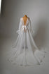 Organza wedding cape with sleeves