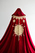 Red cape with a sun