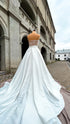 Bridal satin detachable train Wedding dress train