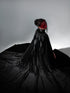 Black cape with collar