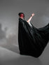 Black cape with collar