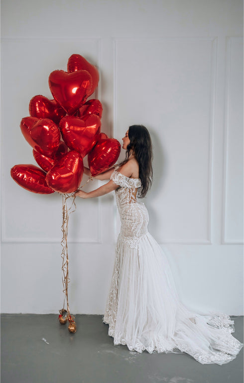 Bridal gown, Mermaid wedding dress