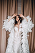 Bridal Cape Feathers, Custom Wedding Cloak