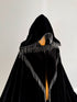 Black velvet cape