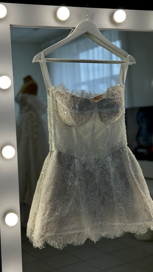 Custom Midi Bridal Dress: Midi Gown for a Stylish Bride-to-Be | Perfect for Elopements and Second Weddings