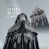 Velvet black cape halloween