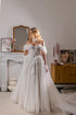 A Line Wedding Dress, Off-the-shoulder Bridal gown