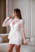 Lace Mini Wedding Dress ✨ Long Sleeve Bridal Gown