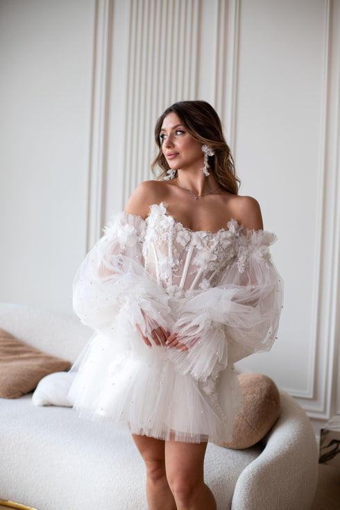 Wedding dress - short, Olivia bridal gown