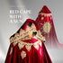 Red cape with a sun