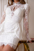 Lace Mini Wedding Dress ✨ Long Sleeve Bridal Gown