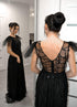 Evening gown Black seguin dress