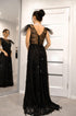 Evening gown Black seguin dress