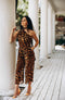 Romper women Leopard jumpsuit
