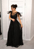 Evening gown Black seguin dress