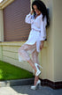 Summer suit White blouse Two suit
