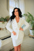 White wedding Tweed jacket women