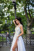 Simple wedding dress Satin bridal gown