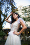 Pearl wedding dress Unique couture bridal gown