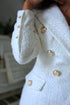 White wedding Tweed jacket women