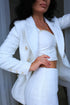 White wedding Tweed jacket women