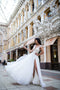 Simple wedding dress Satin bridal gown