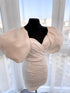 Wedding dress puff sleeves