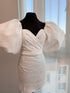 Wedding dress puff sleeves