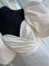 Wedding dress puff sleeves