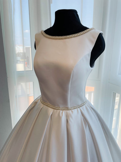 Satin wedding dress Unique wedding dress