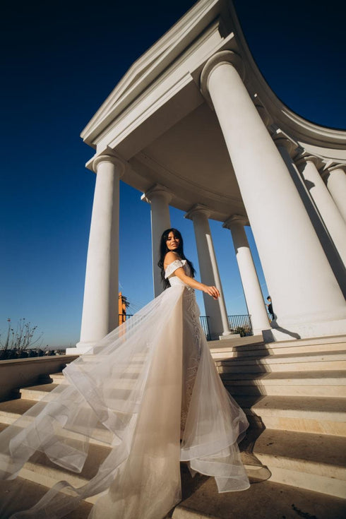 Off-Shoulders wedding dress Mermaid bridal gown