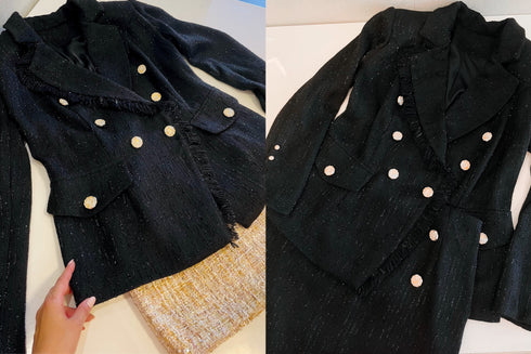 Tweed suit Women business suit