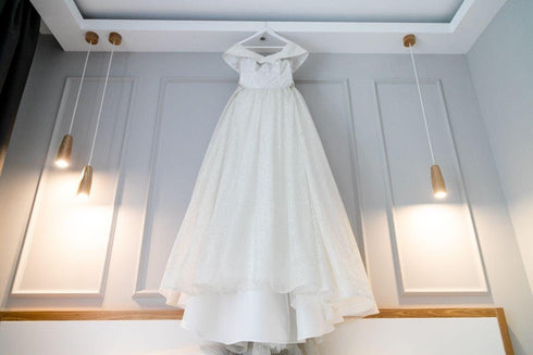 Glitter wedding dress Bridal gown